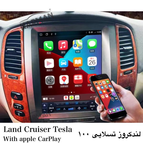 قیمت مانیتور تویوتا لندکروز100 تسلایی فابریک اندرویدی