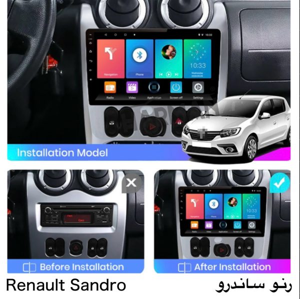 مانیتور رنو ساندرو فابریک اندرویدی اصل + مشخصات