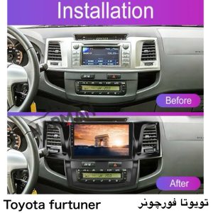 مانیتور تویوتا فورچونر فابریک اندرویدی + بررسی امکانات